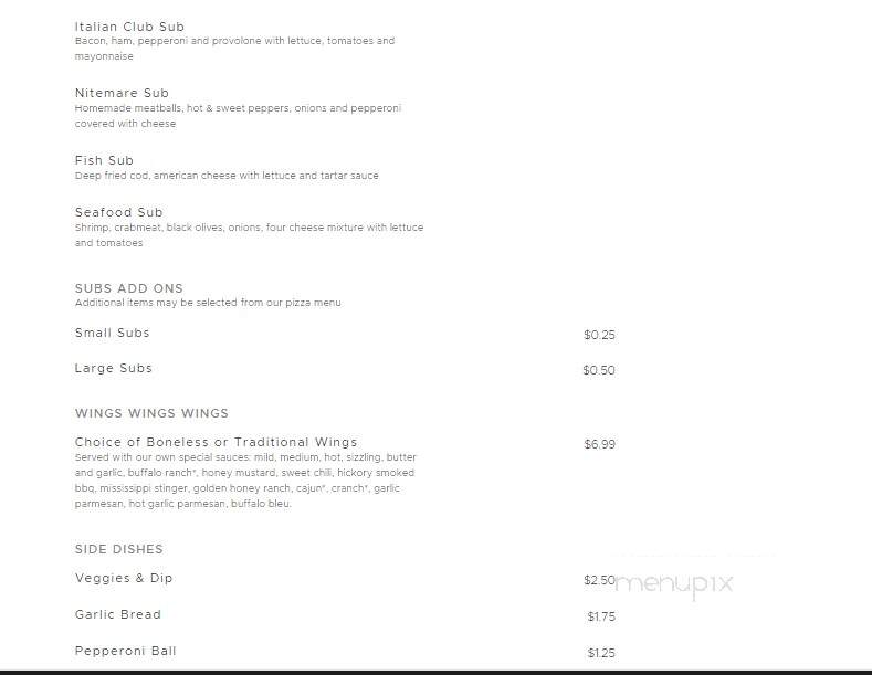Valerio's Italian Restaurant - Erie, PA menu_pic