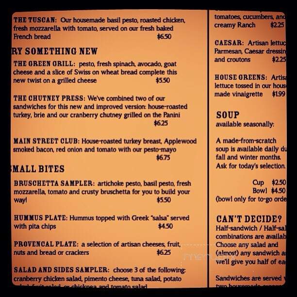 House Blend - Dickson, TN menu_pic