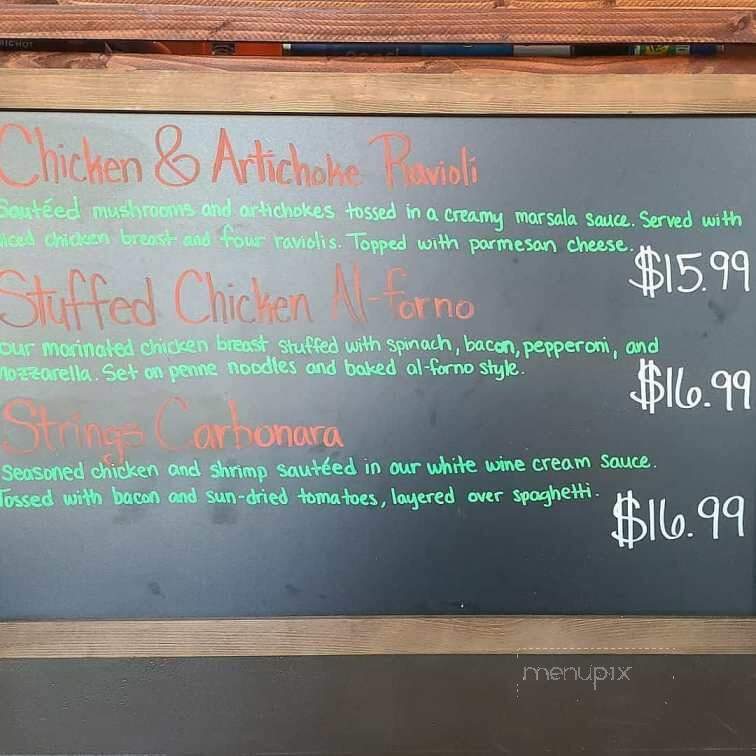 Strings Italian Cafe - Visalia, CA menu_pic