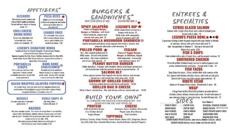 Broken Bow Legends Neighborhood Grill - Broken Bow, NE menu_pic