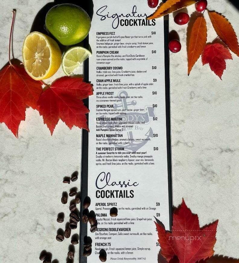 Brody's on the Bay - Rochester, NY menu_pic