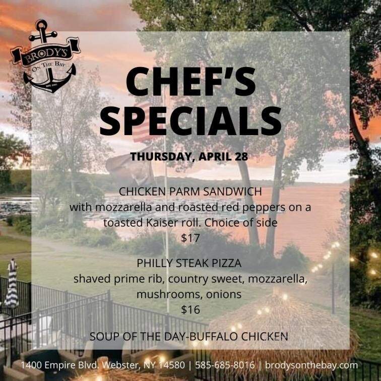 Brody's on the Bay - Rochester, NY menu_pic