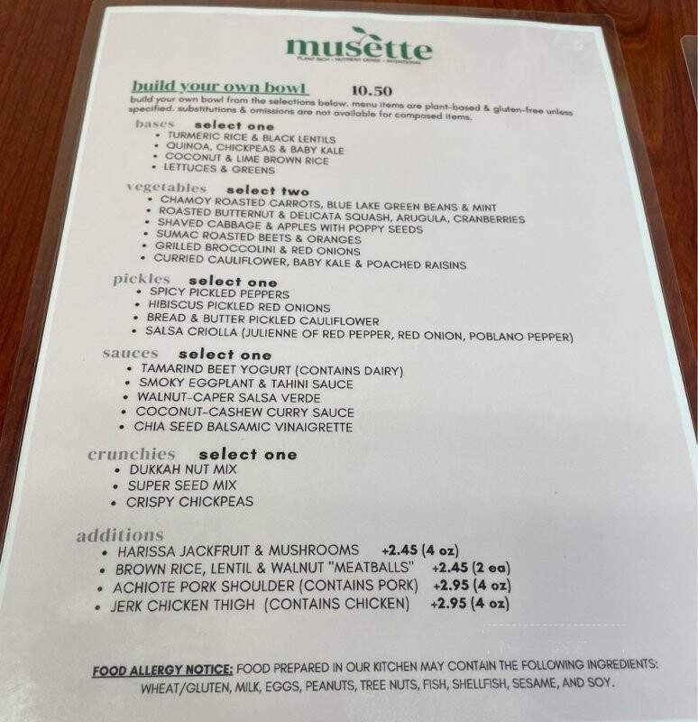 Musette - Davis, CA menu_pic