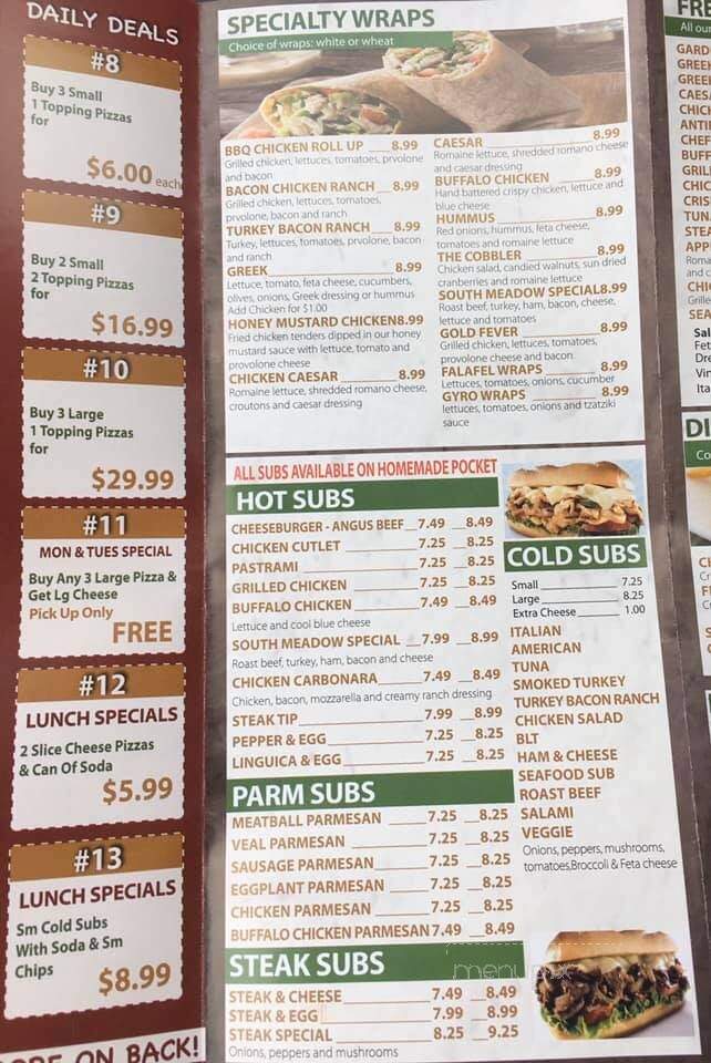 South Meadow Pizza - Plymouth, MA menu_pic