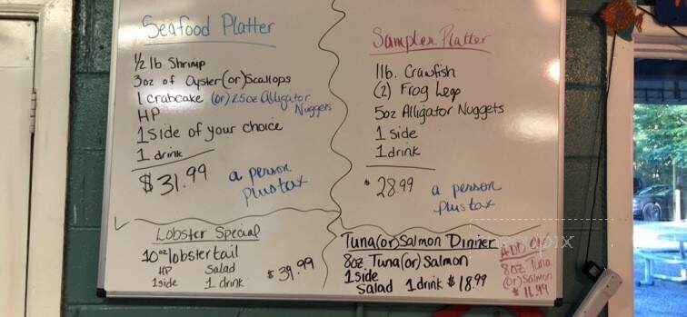 Peanut's Steak and Seafood - Spotsylvania, VA menu_pic