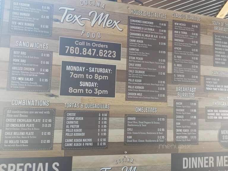 Cocina Tex-Mex Food Truck - Valley Center, CA