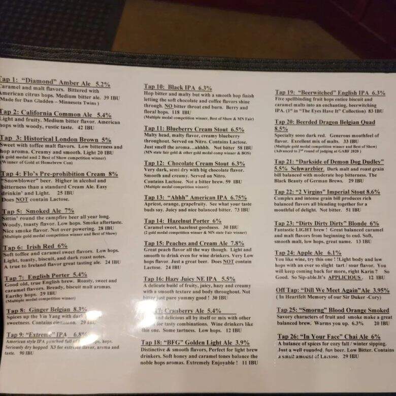Under Pressure Brewing - Golden Valley, MN menu_pic