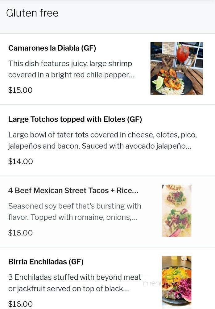Casa del Vegano - Dallas, TX menu_pic