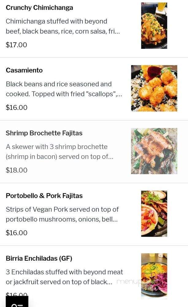 Casa del Vegano - Dallas, TX menu_pic