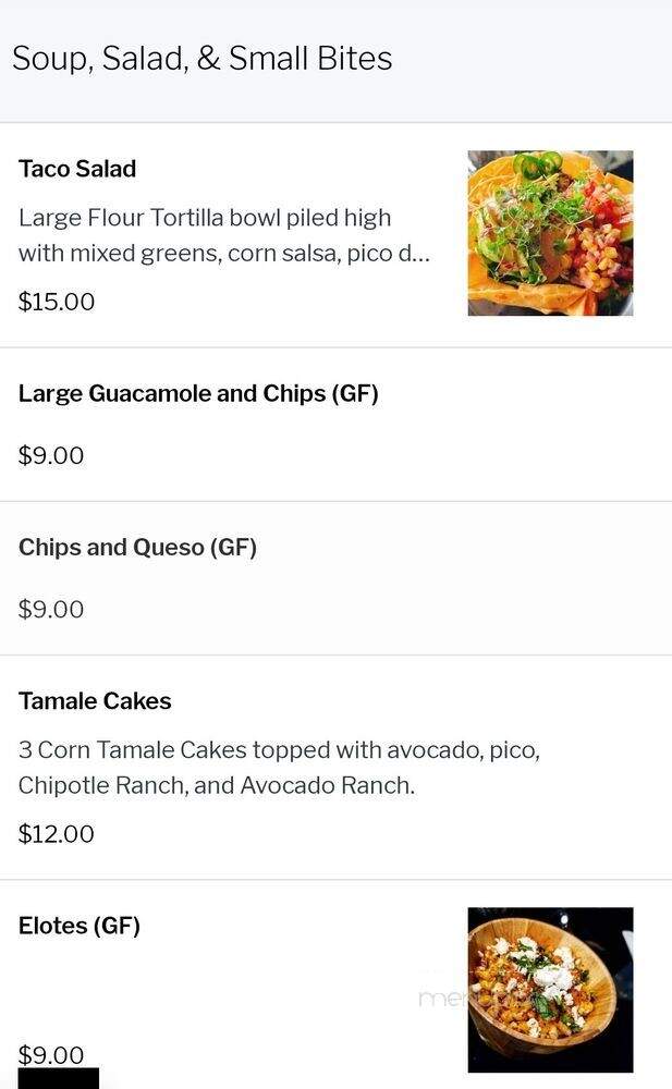 Casa del Vegano - Dallas, TX menu_pic
