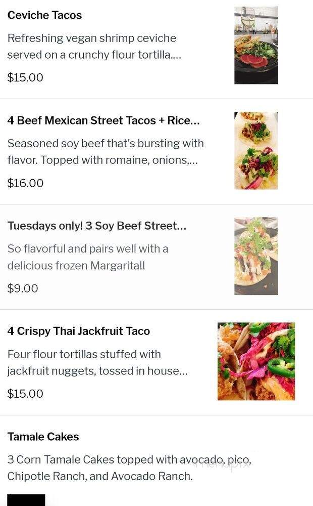 Casa del Vegano - Dallas, TX menu_pic