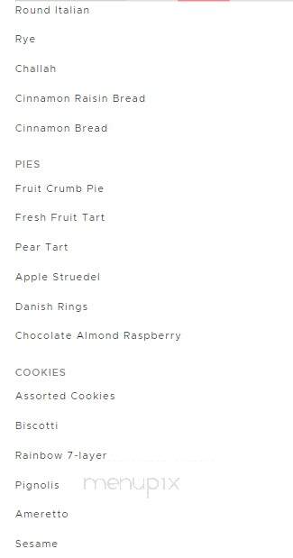 Tinton Falls Pastry Chef - Tinton Falls, NJ menu_pic