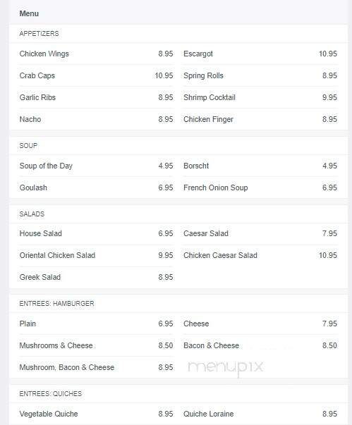 Russian Tea Room - Edmonton, AB menu_pic