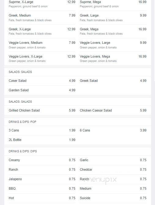 Cominos Pizza & Wings - Whitby, ON menu_pic