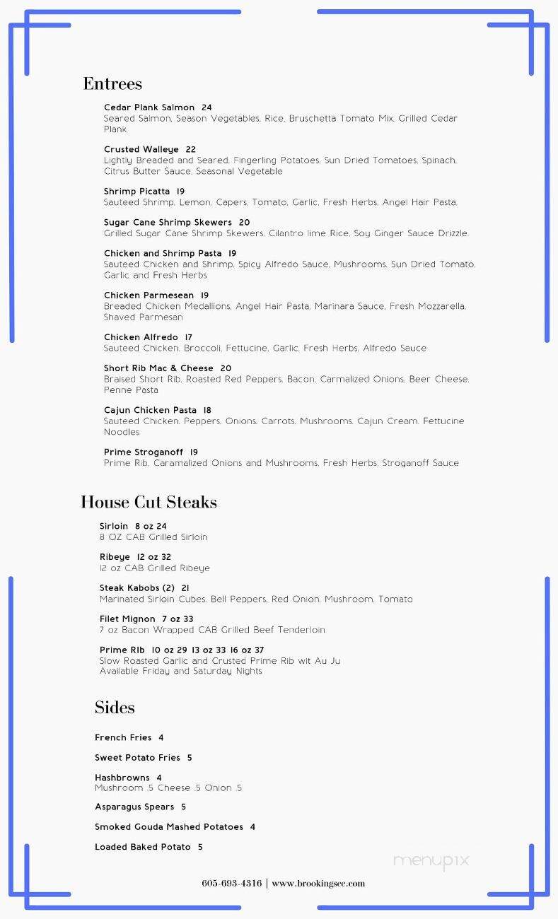 Brookings Country Club Restaurant - Brookings, SD menu_pic