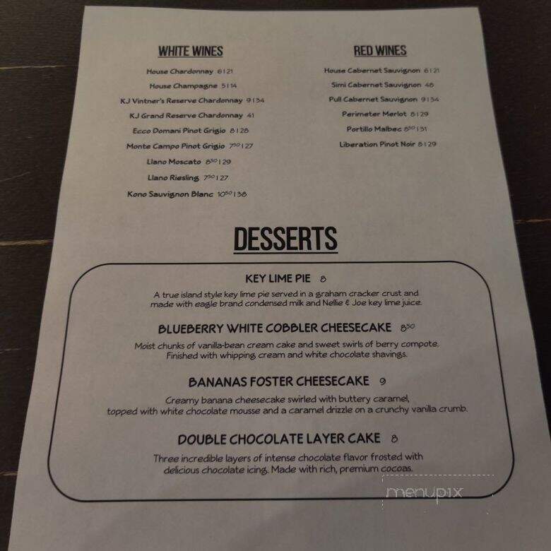 Steve's Landing - Crystal Beach, TX menu_pic