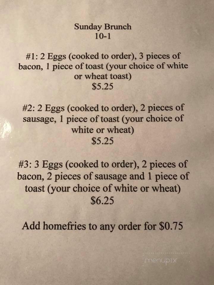 Hill House Pizza Pub - Parkersburg, WV menu_pic