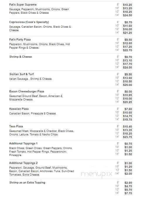 Pasquale's Italian Cuisine - Wisconsin Rapids, WI menu_pic