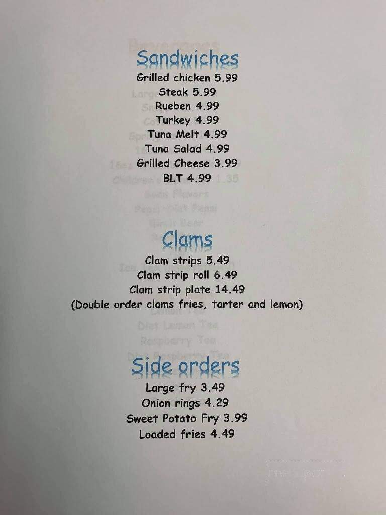 Guida's Restaurant - Middlefield, CT menu_pic