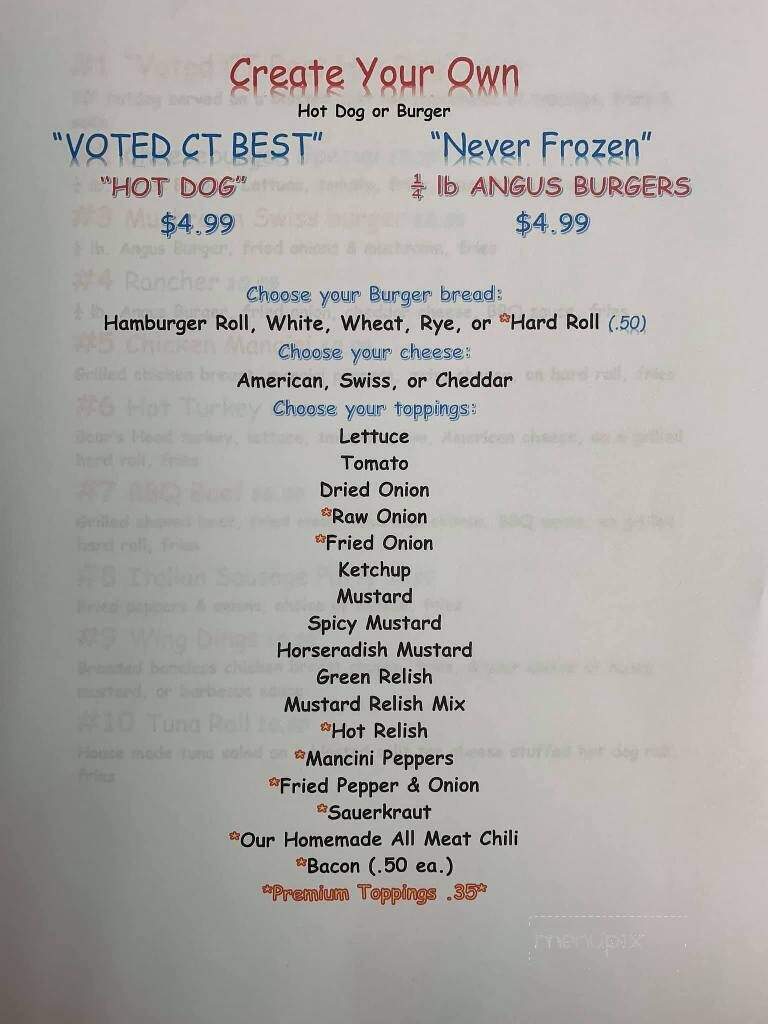 Guida's Restaurant - Middlefield, CT menu_pic