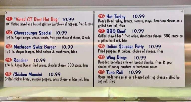 Guida's Restaurant - Middlefield, CT menu_pic