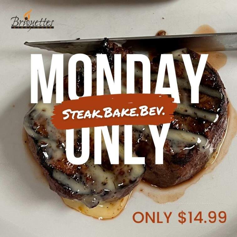 Briquettes Steakhouse - Mobile, AL menu_pic