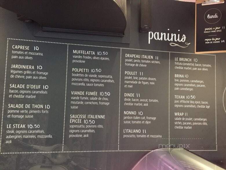 Bello Deli - Montreal, QC menu_pic