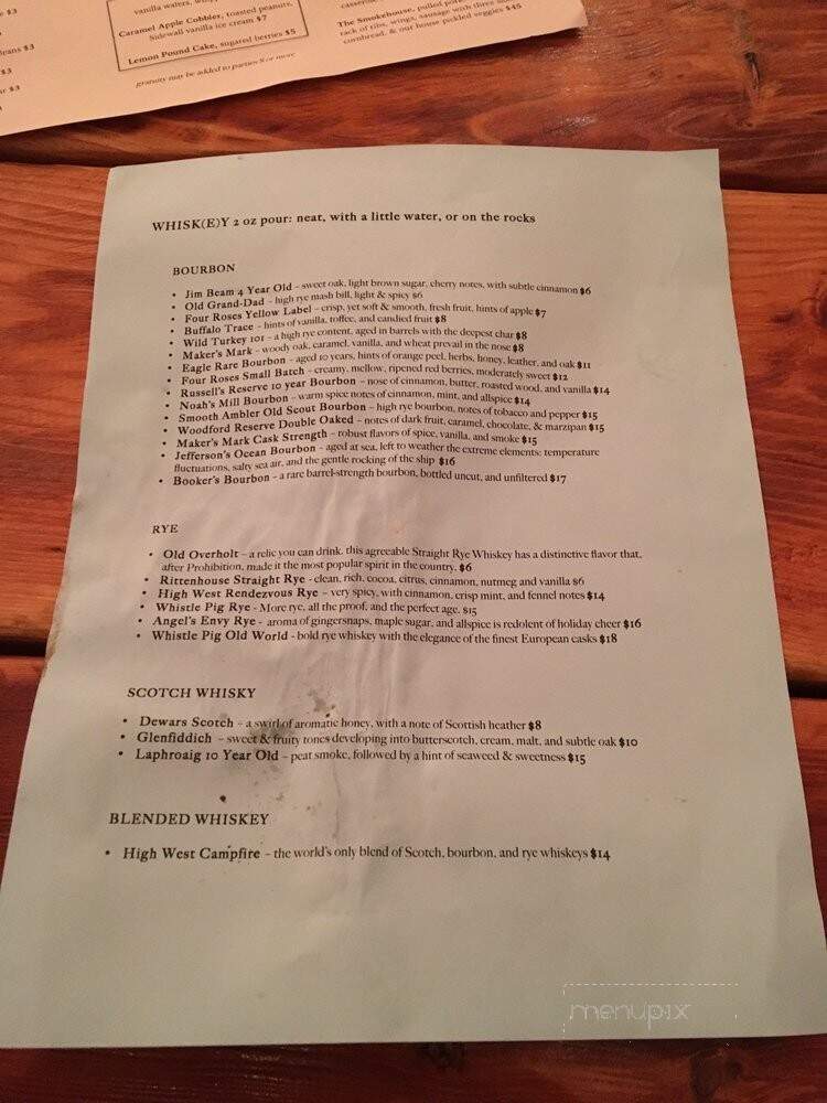 Monkey Wrench Smokehouse - Travelers Rest, SC menu_pic