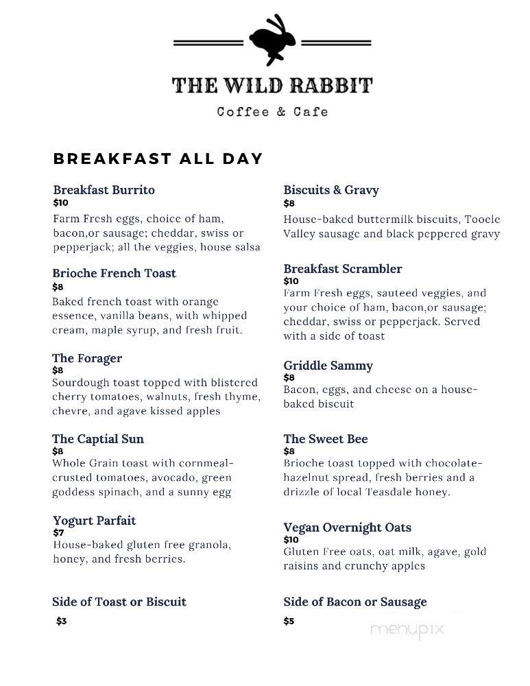 The Wild Rabbit Cafe - Torrey, UT