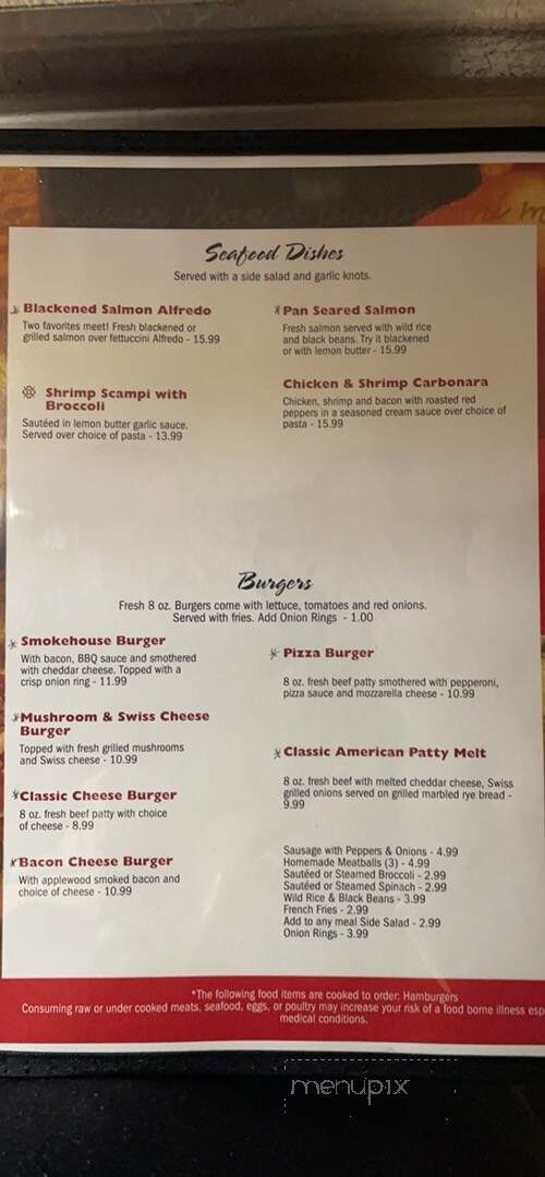 The Red Tomato - Sevierville, TN menu_pic