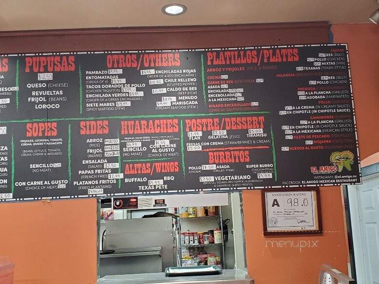 El Amigo Mexican Restaurant - Cary, NC menu_pic