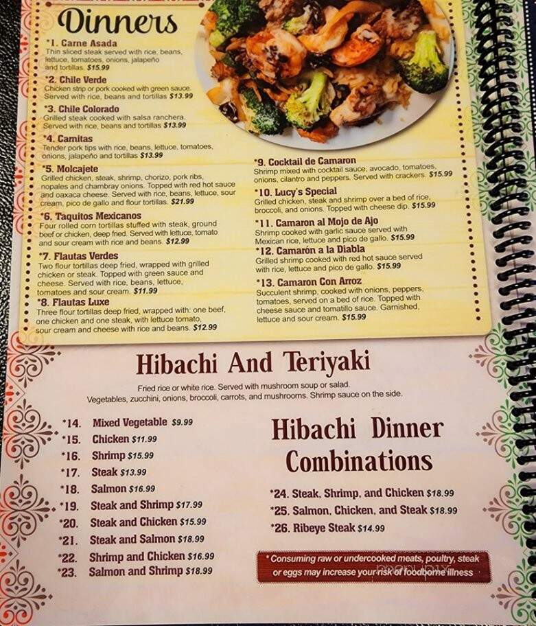 El Patron Bar & Grill - Rogersville, AL menu_pic