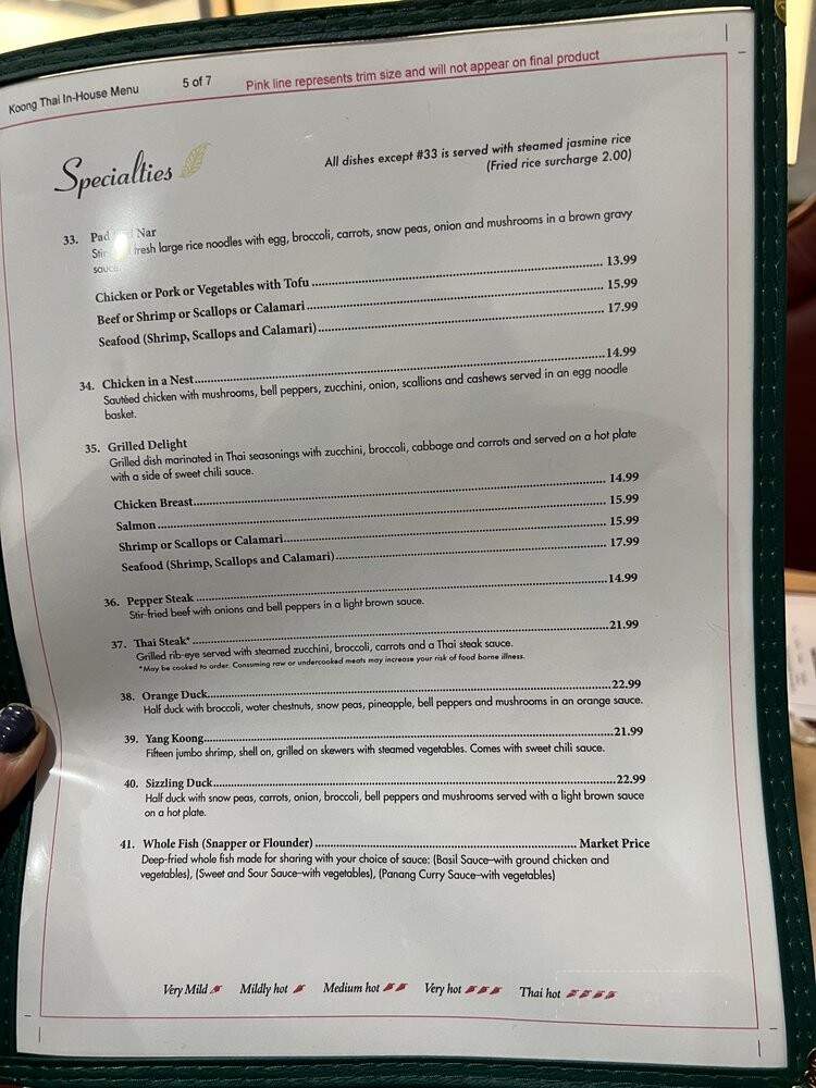 Koong Thai - Statesville, NC menu_pic