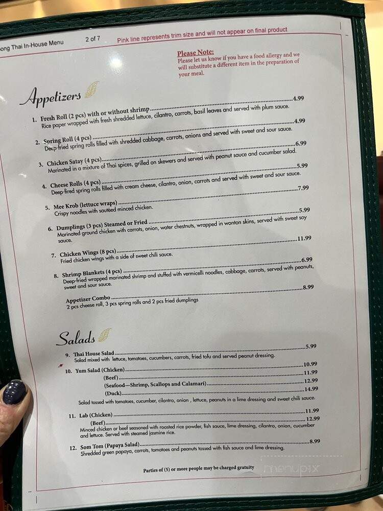 Koong Thai - Statesville, NC menu_pic