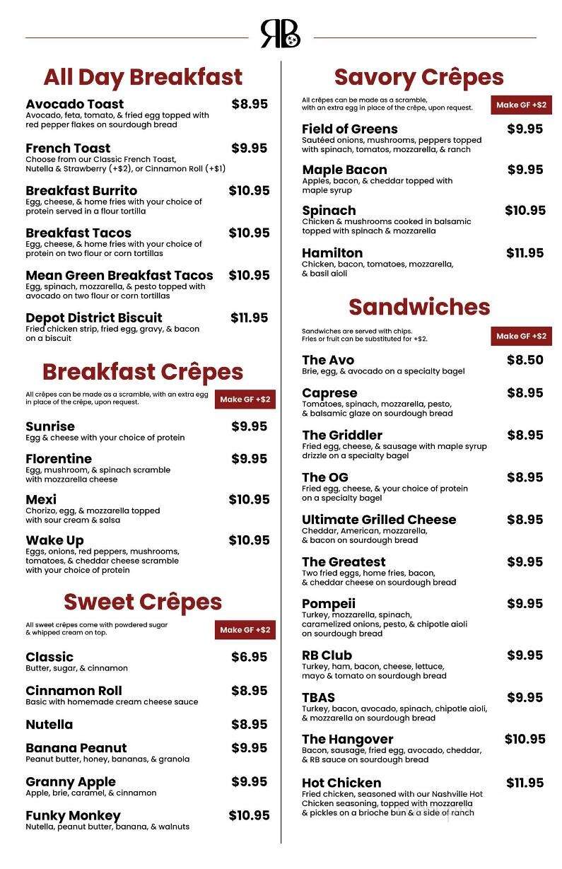 Red Bicycle - Smyrna, TN menu_pic