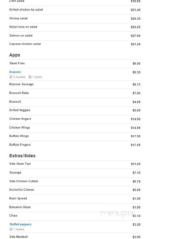 The Sons Of Sicily Eatery - Saugus, MA menu_pic