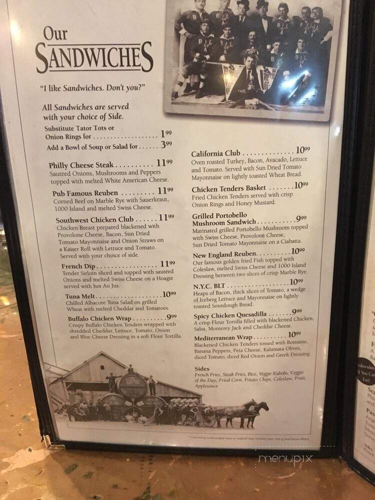 Old Bag Of Nails Pub - Delaware, OH menu_pic
