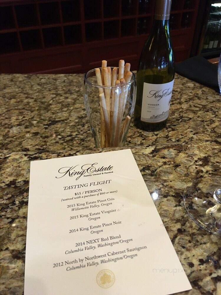 King Estate Winery - Eugene, OR menu_pic