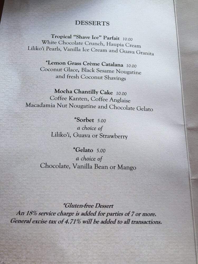 'Ama 'Ama - Kapolei, HI menu_pic