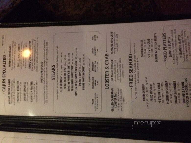 Pappadeaux Seafood Kitchen - Birmingham, AL menu_pic