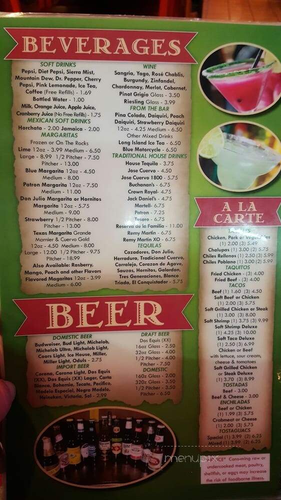 Monte Del Rey Mexican Restaurant - Clemmons, NC menu_pic