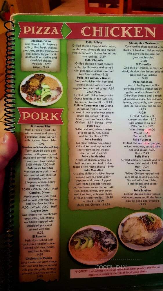 Monte Del Rey Mexican Restaurant - Clemmons, NC menu_pic