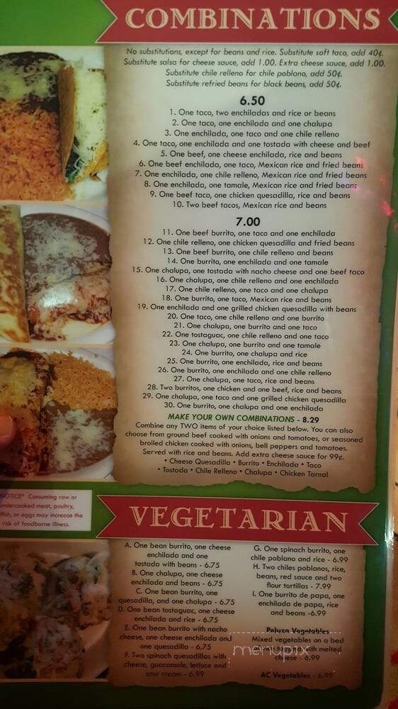 Monte Del Rey Mexican Restaurant - Clemmons, NC menu_pic