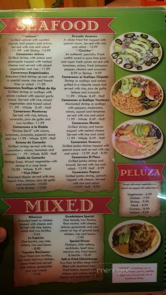 Monte Del Rey Mexican Restaurant - Clemmons, NC menu_pic