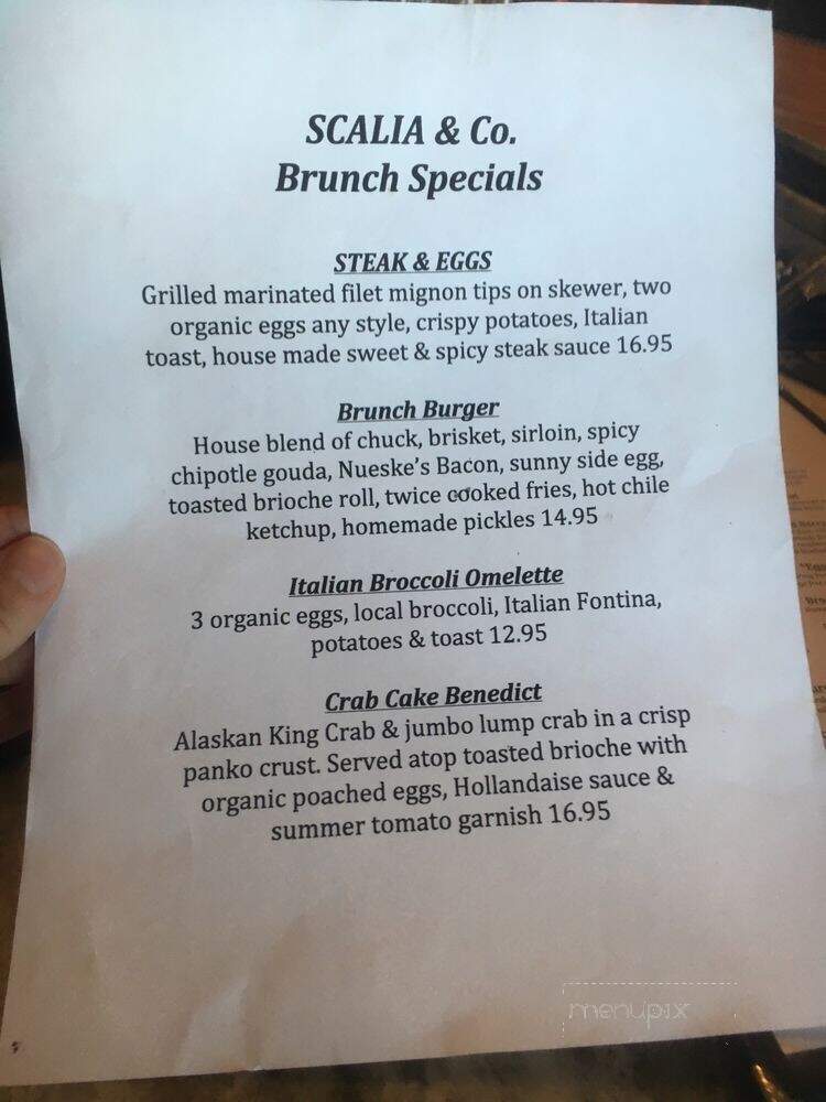 Scalia & Co Craft Kitchen and Bar - Monroe, NY menu_pic