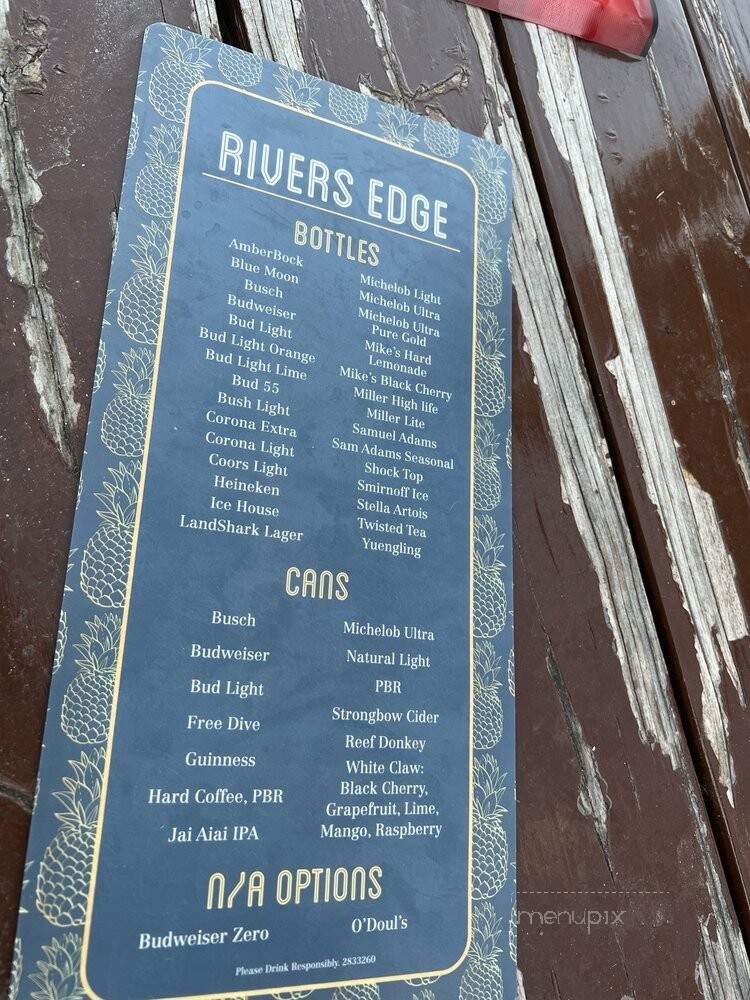 Rivers Edge Lounge & Marina - Gibsonton, FL menu_pic