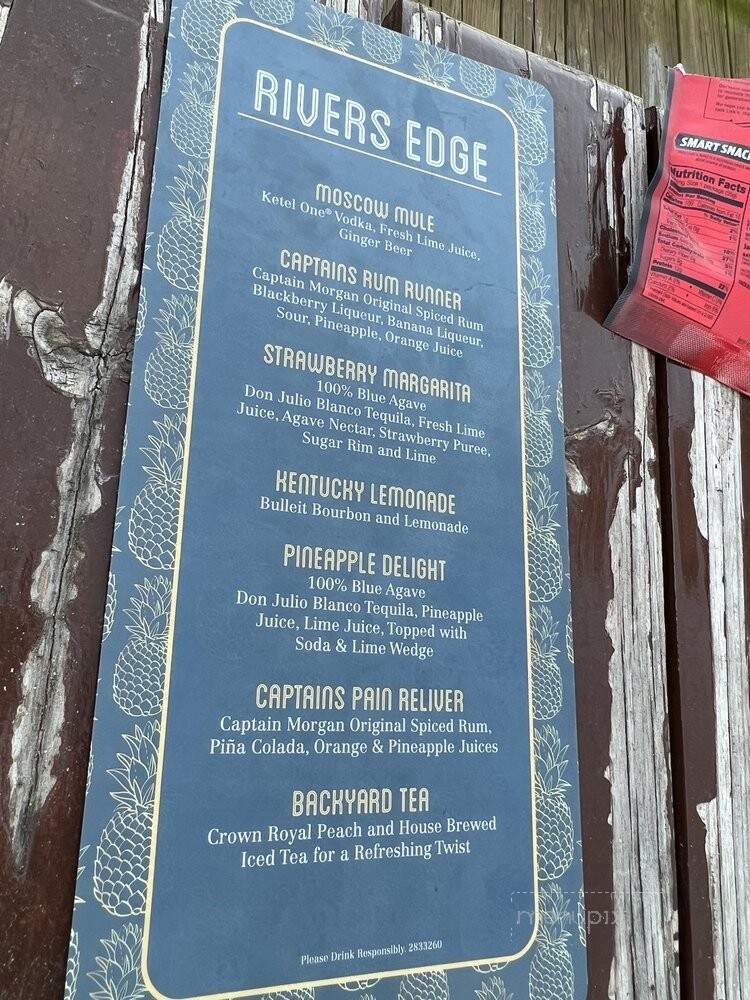 Rivers Edge Lounge & Marina - Gibsonton, FL menu_pic