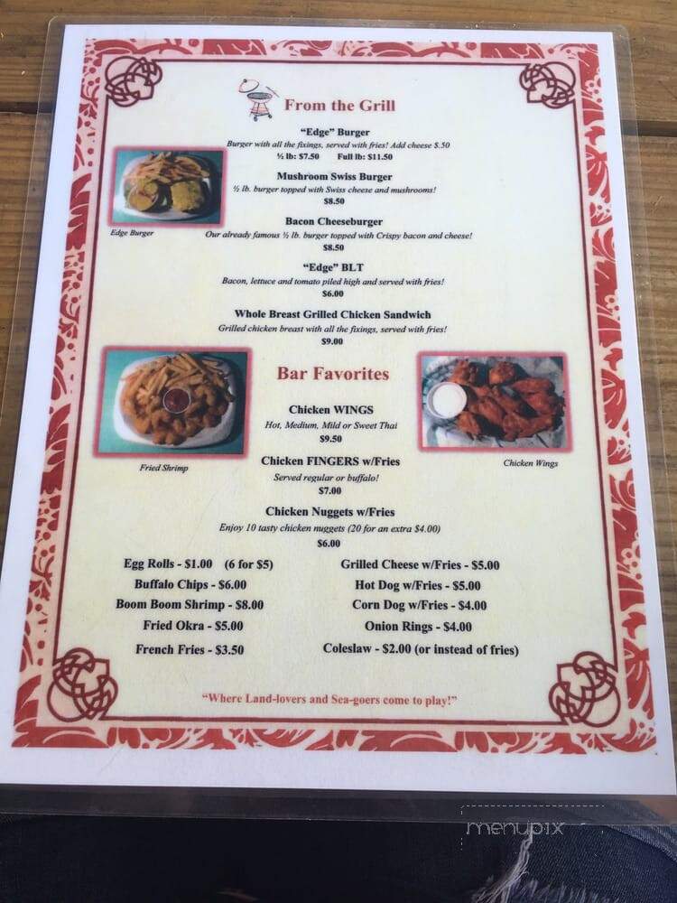 Rivers Edge Lounge & Marina - Gibsonton, FL menu_pic