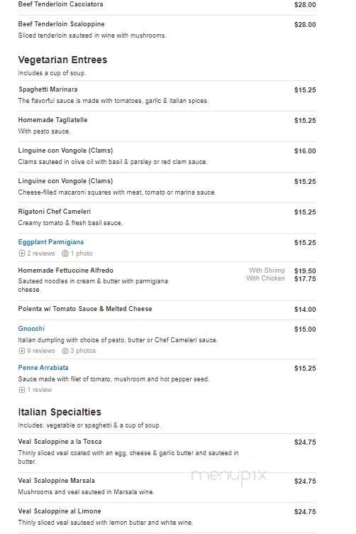 Roma Cafe - Detroit, MI menu_pic