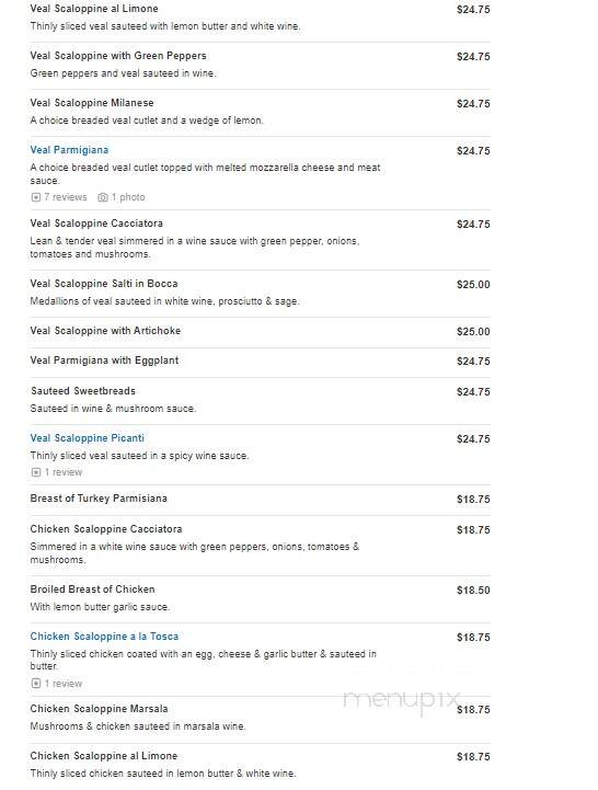 Roma Cafe - Detroit, MI menu_pic